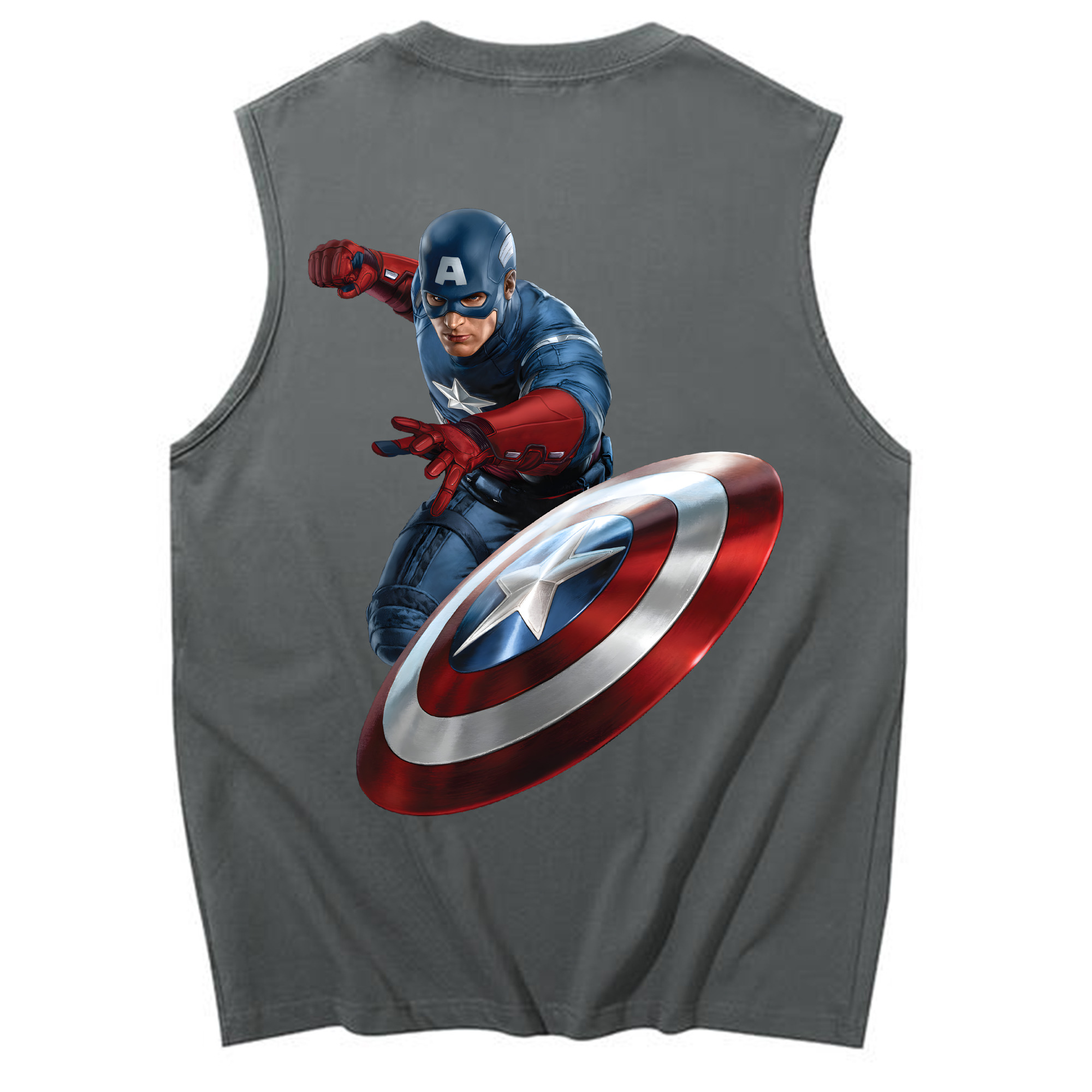 （画像用） アベンジャーズ The Avengers コットン100％タンクトップ（背面プリント）